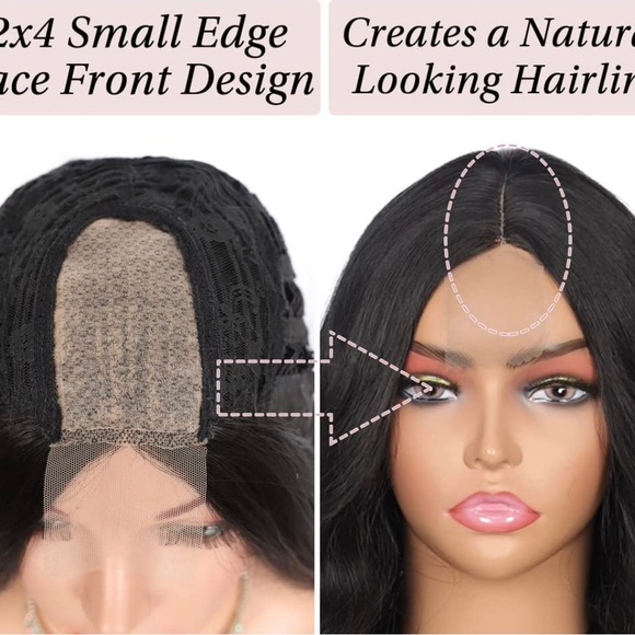 Lace front ash blonde ombré wig